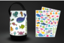 Veilleuse LED + gommettes océan (CADEAU) - Articles lumineux, guirlandes et bougies LED 59628 - 10doigts.fr