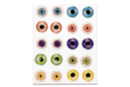 Yeux monstres 3D - 20 stickers - Yeux mobiles - 10doigts.fr