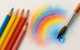 Crayons aquarelles - Crayons de coloriage et de dessin pour enfants - 10doigts.fr
