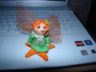 Petite fée éphémère en pam - Modelage - 10doigts.fr