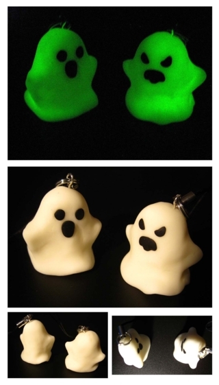 Portes clé fantômes phosphorescents - Fimo, Cernit - 10doigts.fr