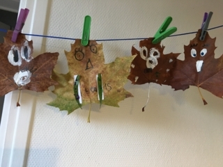 Feuilles monstres - Créations d'enfant - 10doigts.fr