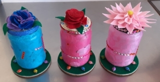 Photophore fleur et coccinelles - 10doigts.fr