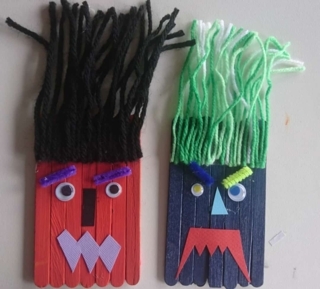 Monstres de Halloween - Créations d'enfant - 10doigts.fr