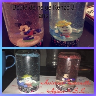 Boule à neige - Créations d'enfant - 10doigts.fr