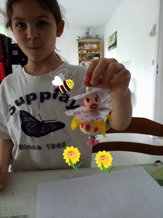 Poupée Porte clés printemps - Divers - 10doigts.fr