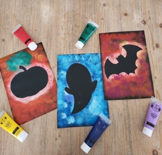 Silhouette d'halloween - 10doigts.fr