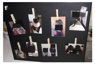 Pêle-mêle photos magnétique - Peinture - 10doigts.fr