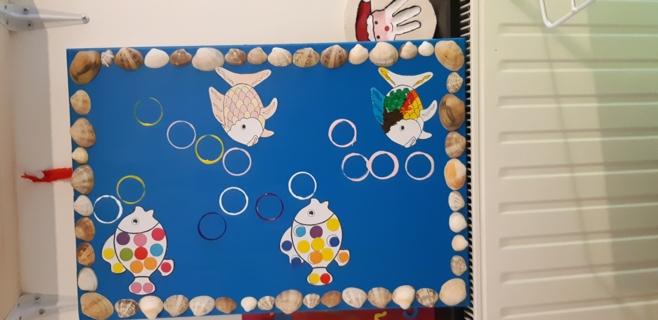 tableau sur le thème de la mer - Peinture - 10doigts.fr