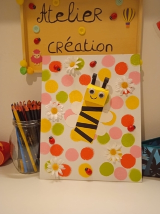 création d'abeille des 10 doigts revisité - Peinture - 10doigts.fr