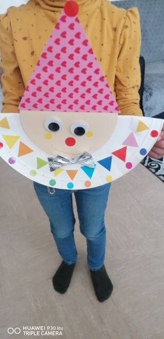 Clown rigolo - Vernis collage papiers, serviettes - 10doigts.fr