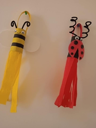Création de coccinelle et d'une abeille avec des rouleaux papiers toilettes - Divers - 10doigts.fr