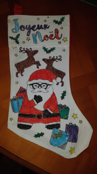 Chaussette de Noël - 10doigts.fr