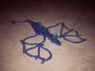 Dragon en perles - Perles, bracelets, colliers - 10doigts.fr