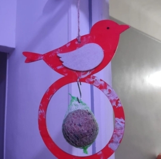 Mangeoire à oiseaux - 10doigts.fr