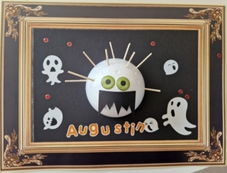 Tableau d'halloween - 10doigts.fr