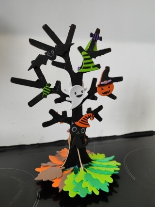 Arbre d'Halloween - 10doigts.fr