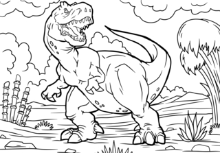 Dinausores10 - Coloriages dinosaure - Coloriages - 10doigts.fr