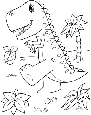 Dinausores5 - Coloriages dinosaure - Coloriages - 10doigts.fr
