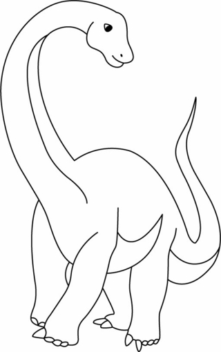 Diplodocus - Coloriages dinosaure - Coloriages - 10doigts.fr