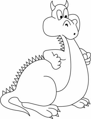 Dragon - Coloriages dinosaure - Coloriages - 10doigts.fr