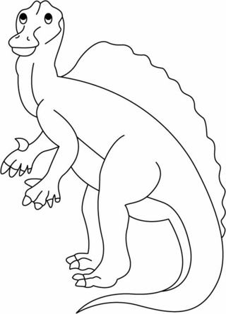 Ouranosaurus - Coloriages dinosaure - Coloriages - 10doigts.fr