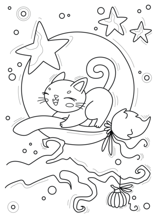 Halloween 71 - Coloriages fêtes - Coloriages - 10doigts.fr