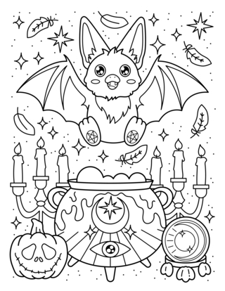 Halloween 82 - Coloriages fêtes - Coloriages - 10doigts.fr