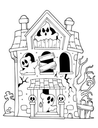 Halloween19 - Coloriages fêtes - Coloriages - 10doigts.fr