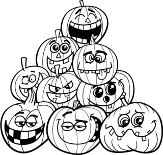 Halloween2 - Coloriages fêtes - Coloriages - 10doigts.fr