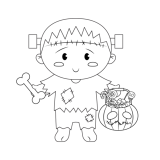 Halloween35 - Coloriages fêtes - Coloriages - 10doigts.fr