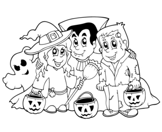 Halloween38 - Coloriages fêtes - Coloriages - 10doigts.fr