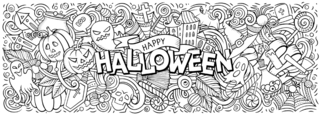 Halloween42 - Coloriages fêtes - Coloriages - 10doigts.fr