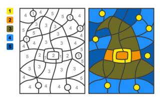 Halloween59 - Coloriages fêtes - Coloriages - 10doigts.fr