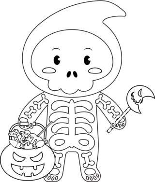 Halloween9 - Coloriages fêtes - Coloriages - 10doigts.fr