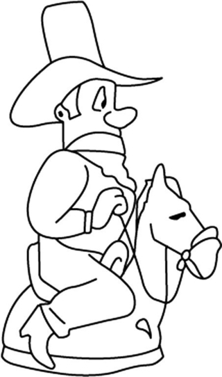 Cowboy 02 - Coloriages fantastique - Coloriages - 10doigts.fr