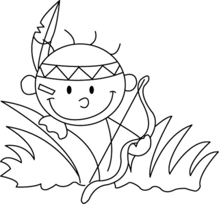 Indien 01 - Coloriages fantastique - Coloriages - 10doigts.fr