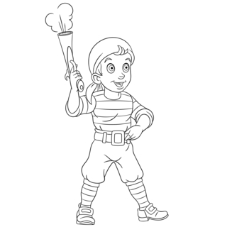 Pirate9 - Coloriages fantastique - Coloriages - 10doigts.fr