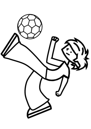 Sport football 03 - Coloriages sport Jeux Olympiques - Coloriages - 10doigts.fr