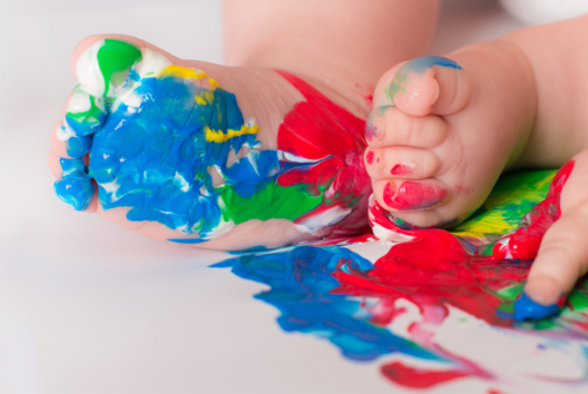 Peintures bébé - Activités enfants moins de 3 ans - 10doigts.fr