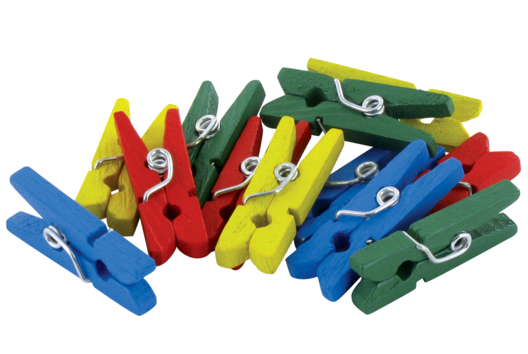 Pinces à linge en bois - Accessoires Loisirs Créatifs - 10doigts.fr