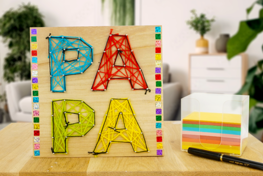 Activite Enfant String Art Fete Peres - Activités manuelles fête des pères - 10doigts.fr - 2