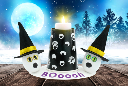 activité halloween enfant sorcière fantôme - Activités manuelles Halloween - 10doigts.fr