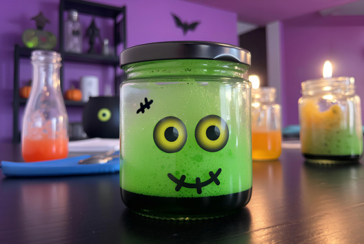 Activites enfants halloween Monstres mousses - Activités manuelles Halloween - 10doigts.fr - 2
