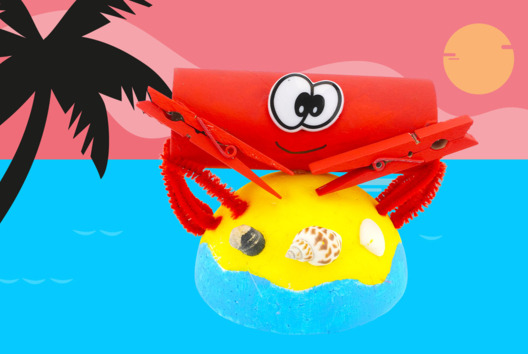 Bricolage enfant ete recyclage crabe - Activités manuelles Été - 10doigts.fr - 2