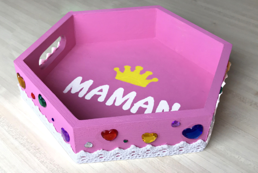 Bricolage Plateau maman - Activités manuelles fête des mères - 10doigts.fr