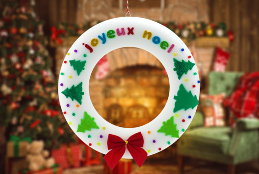 Couronne Noel Enfant Polystyrène - Activités manuelles bricolages de Noël - 10doigts.fr