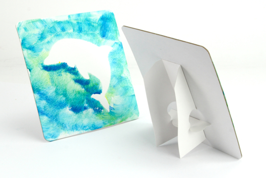 dauphin - Activités manuelles tableaux - 10doigts.fr - 2