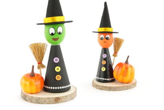 DIY sorcière enfants Halloween - Activités manuelles Halloween - 10doigts.fr - 2