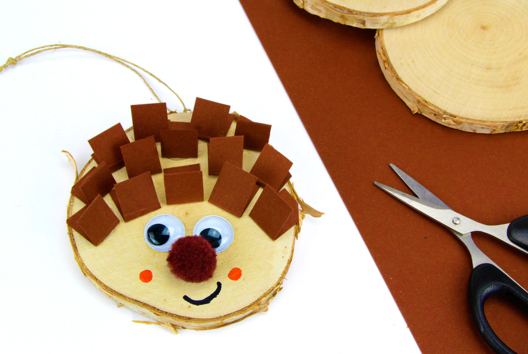 Herisson Bois Automne - Activités manuelles Automne - 10doigts.fr